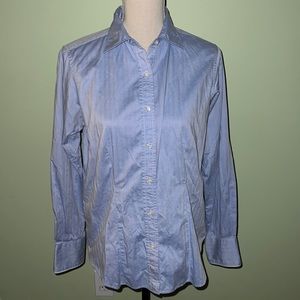 Devon & Jones Blue Pima Cotton Button Down Shirt
